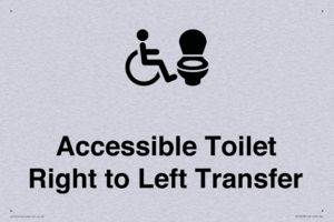 Accessible Toilet with Right to Left Transfer